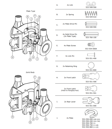 553551600E - TRUNION RING,FOR TRICO ROD ELEVATOR