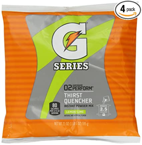 03969 - GATORADE,LEMON LIME 21oz POWDER MAKES 2.5 GALLONS