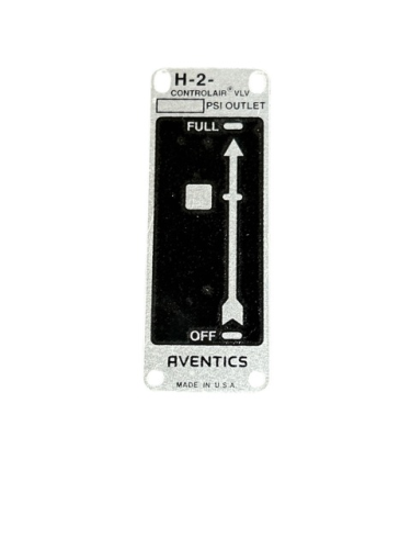 P49197-0001 - NAME PLATE,FOR H CONTROL AIR VALVE R431001716-REXROTH