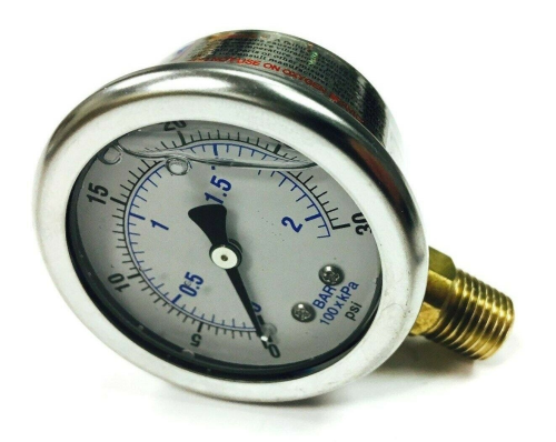 110822 - PRESSURE GAUGE,OIL 2.00,1/4NPT-QUINCY