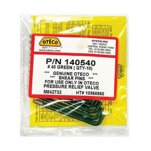 140540 - SHEAR PIN,#40 GREEN-OTECO