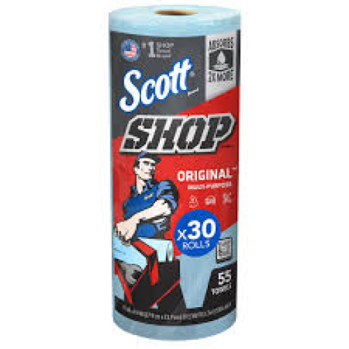 75130 - TOWEL,ROLL SHOP TOWEL (BLUE)-SCOTT
