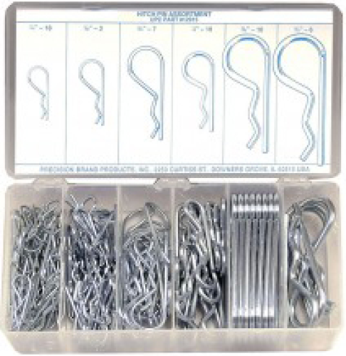 12915 - HITCH PIN (R PIN) ASSORTMENT, 150 PC.