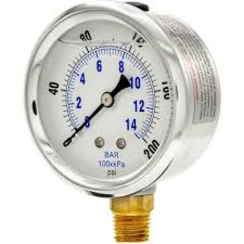 201L-254G - GAUGE,2-1/2” 200# 1/4