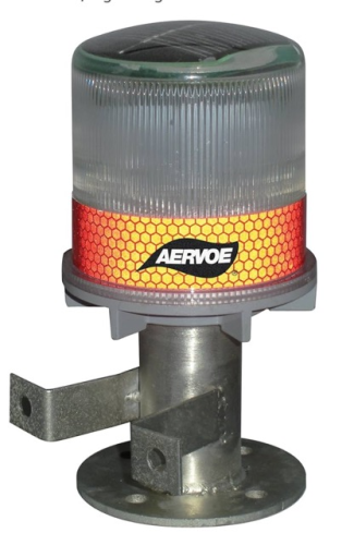 APL-RED - DERRICK SOLAR STROBE/SIGNAL LIGHT (RED)