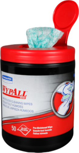 58310 - WATERLESS HAND WIPES, HEAVY DUTY (50/BUCKET)