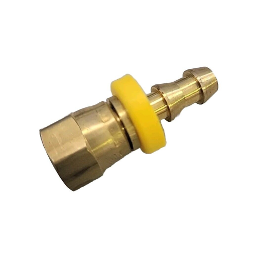 4PL-4FJIC - PUSHLOCK, 1/4” BARB X 1/4” FEMALE JIC SWIVEL