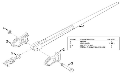 C1352-46-P - CHAIN, FOR C135 CHAIN TONG, 1-3/8” – 12”-TITAN