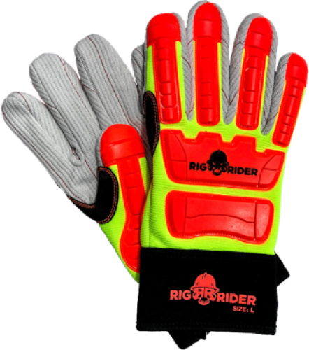 RCWMECGO-L - GLOVE, RIG RIDER COTTON PALM IMPACT RESISTANT (1 PAIR)