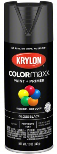 K5546 - PAINT,SPRAY FLAT BLACK-KRYLON